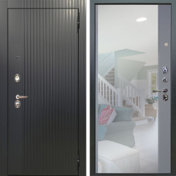 Входная дверь Аргус ЛЮКС 3К Фрейда Черный кварц + Магнум Силк маус