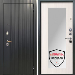 Входная дверь Аргус ЛЮКС 3К Фрейда Черный кварц + Милли Ларче светлый