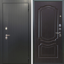 Входная дверь Аргус ЛЮКС 3К Фрейда Черный кварц + Мишель Венге