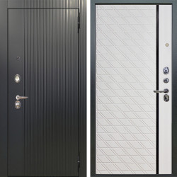 Входная дверь Аргус ЛЮКС 3К Фрейда Черный кварц + Тори Софт милк