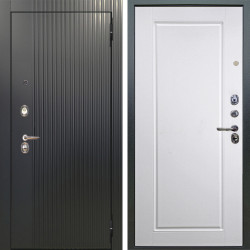 Входная дверь Аргус ЛЮКС 3К Фрейда Черный кварц + Тревор Софт милк