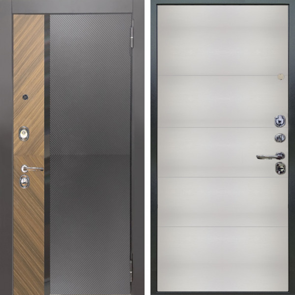 Входная дверь Аргус ЛЮКС 3К Фуриоса + Агат Вельвет белый горизонт