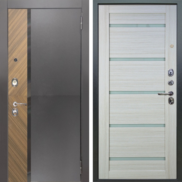 Входная дверь Аргус ЛЮКС 3К Фуриоса + Александра Белая лиственница