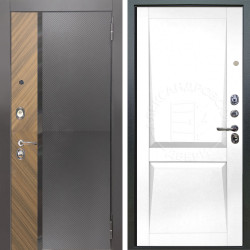 Входная дверь Аргус ЛЮКС 3К Фуриоса + Ариана Белая эмаль