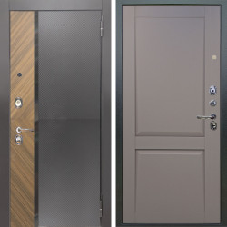 Входная дверь Аргус ЛЮКС 3К Фуриоса + Ариана Серая эмаль
