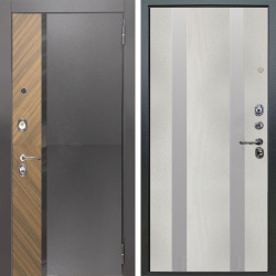 Входная дверь Аргус ЛЮКС 3К Фуриоса + Дуэт Белое дерево вставки Изабель