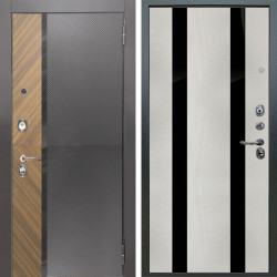 Входная дверь Аргус ЛЮКС 3К Фуриоса + Дуэт Белое дерево вставки Кензо