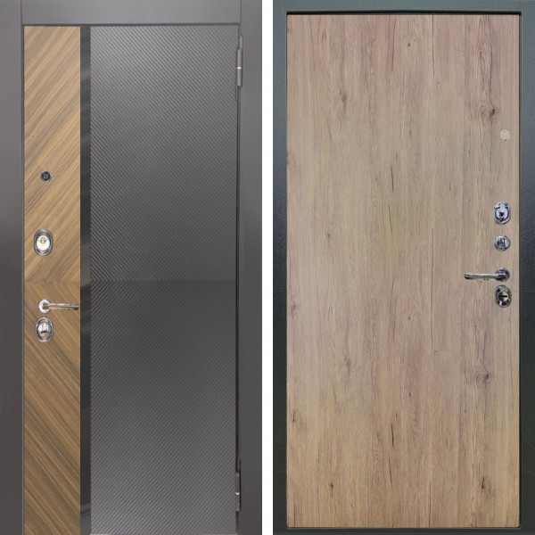 Входная дверь Аргус ЛЮКС 3К Фуриоса + Элегант Рустик соломенный