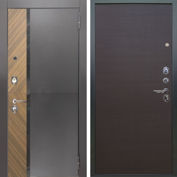 Входная дверь Аргус ЛЮКС 3К Фуриоса + Элегант Венге горизонт