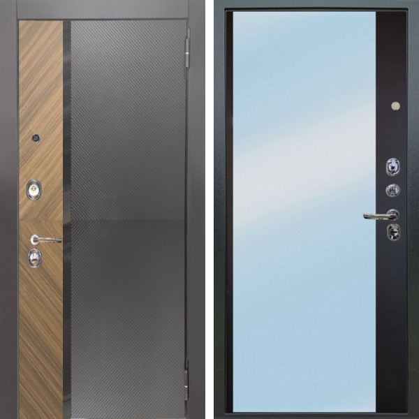 Входная дверь Аргус ЛЮКС 3К Фуриоса + Магнум Черный софт