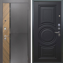 Входная дверь Аргус ЛЮКС 3К Фуриоса + Могадиш Черный софт