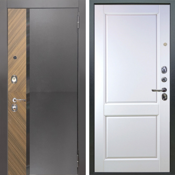 Входная дверь Аргус ЛЮКС 3К Фуриоса + Соренто Белая эмаль