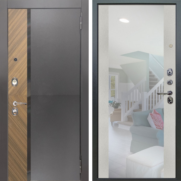 Входная дверь Аргус ЛЮКС 3К Фуриоса + Вояж Белое дерево