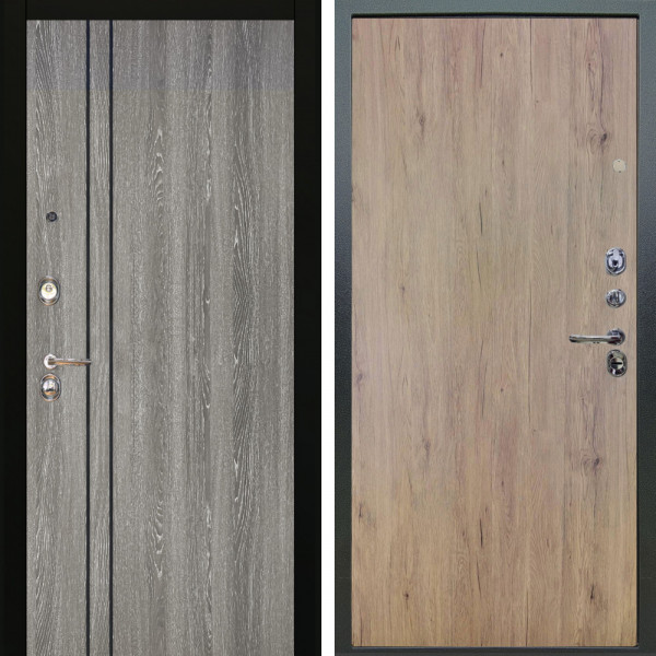 Входная дверь Аргус ЛЮКС 3К Гейджи Орех мраморный + Элегант Рустик соломенный