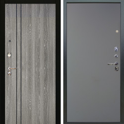 Входная дверь Аргус ЛЮКС 3К Гейджи Орех мраморный + Элегант Силк маус