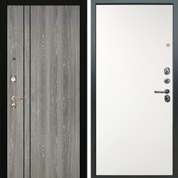 Входная дверь Аргус ЛЮКС 3К Гейджи Орех мраморный + Элегант Софт милк