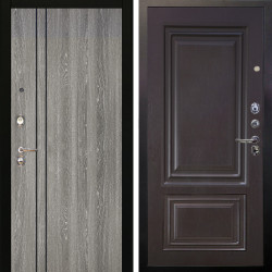 Входная дверь Аргус ЛЮКС 3К Гейджи Орех мраморный + Элион Горький шоколад