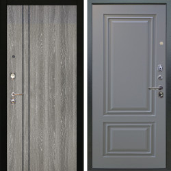 Входная дверь Аргус ЛЮКС 3К Гейджи Орех мраморный + Элион Силк маус