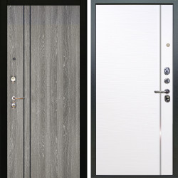 Входная дверь Аргус ЛЮКС 3К Гейджи Орех мраморный + Гауда Роял вуд белый