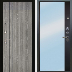 Входная дверь Аргус ЛЮКС 3К Гейджи Орех мраморный + Магнум Черный софт