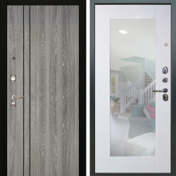 Входная дверь Аргус ЛЮКС 3К Гейджи Орех мраморный + Милли Роял вуд белый