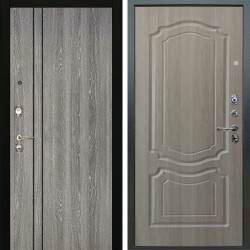 Входная дверь Аргус ЛЮКС 3К Гейджи Орех мраморный + Мишель Ларче светлый