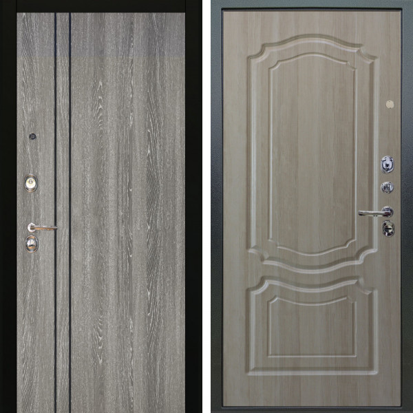 Входная дверь Аргус ЛЮКС 3К Гейджи Орех мраморный + Мишель Ларче светлый