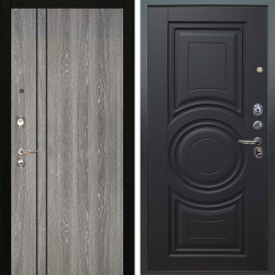 Входная дверь Аргус ЛЮКС 3К Гейджи Орех мраморный + Могадиш Черный софт