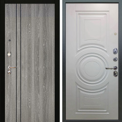 Входная дверь Аргус ЛЮКС 3К Гейджи Орех мраморный + Могадиш Софт милк