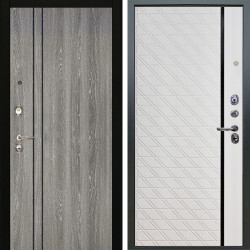 Входная дверь Аргус ЛЮКС 3К Гейджи Орех мраморный + Тори Софт милк