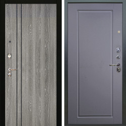 Входная дверь Аргус ЛЮКС 3К Гейджи Орех мраморный + Тревор Силк маус