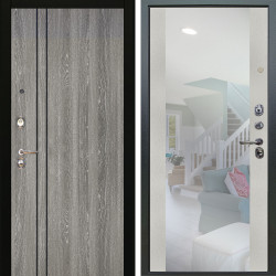 Входная дверь Аргус ЛЮКС 3К Гейджи Орех мраморный + Вояж Белое дерево