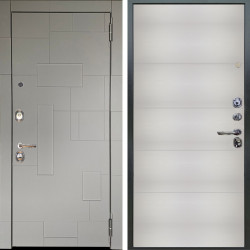 Входная дверь Аргус ЛЮКС 3К Корсо Силк флай + Агат Вельвет белый горизонт