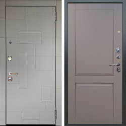 Входная дверь Аргус ЛЮКС 3К Корсо Силк флай + Ариана Серая эмаль