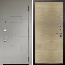 Входная дверь Аргус ЛЮКС 3К Корсо Силк флай + Элегант Дорс светлый горизонт