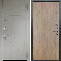 Входная дверь Аргус ЛЮКС 3К Корсо Силк флай + Элегант Рустик соломенный