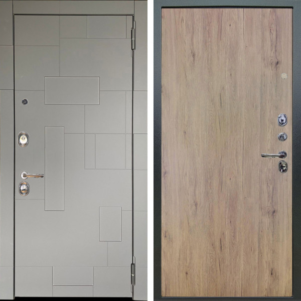 Входная дверь Аргус ЛЮКС 3К Корсо Силк флай + Элегант Рустик соломенный