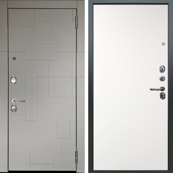 Входная дверь Аргус ЛЮКС 3К Корсо Силк флай + Элегант Софт милк