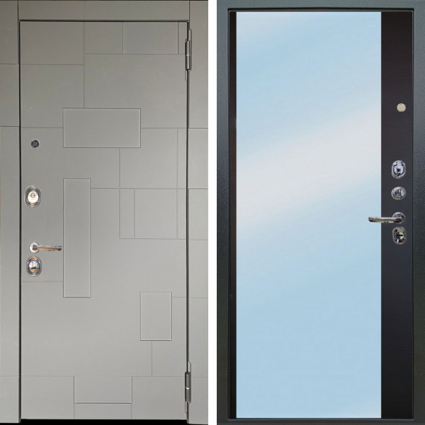 Входная дверь Аргус ЛЮКС 3К Корсо Силк флай + Магнум Черный софт