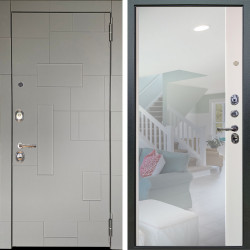 Входная дверь Аргус ЛЮКС 3К Корсо Силк флай + Магнум Софт милк