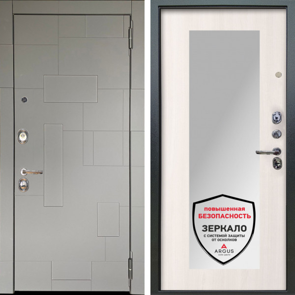 Входная дверь Аргус ЛЮКС 3К Корсо Силк флай + Милли Ларче светлый