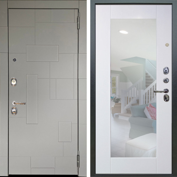 Входная дверь Аргус ЛЮКС 3К Корсо Силк флай + Милли Роял вуд белый