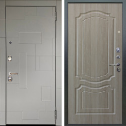 Входная дверь Аргус ЛЮКС 3К Корсо Силк флай + Мишель Ларче светлый