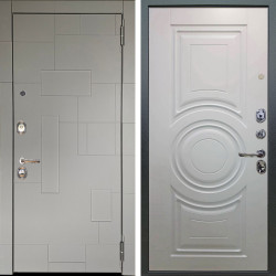 Входная дверь Аргус ЛЮКС 3К Корсо Силк флай + Могадиш Софт милк