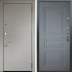 Входная дверь Аргус ЛЮКС 3К Корсо Силк флай + Скиф Силк маус