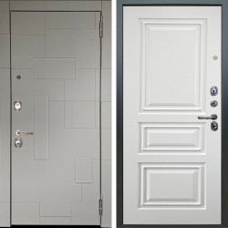 Входная дверь Аргус ЛЮКС 3К Корсо Силк флай + Скиф Софт милк