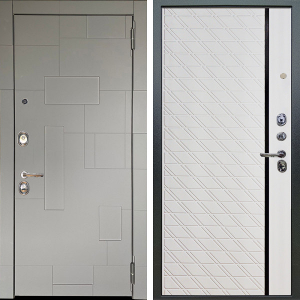 Входная дверь Аргус ЛЮКС 3К Корсо Силк флай + Тори Софт милк