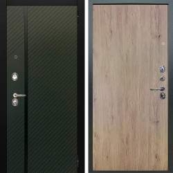 Входная дверь Аргус ЛЮКС 3К Ланцет Олива софт + Элегант Рустик соломенный