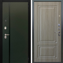 Входная дверь Аргус ЛЮКС 3К Ланцет Олива софт + Элион Дуб филадельфия крем