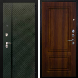 Входная дверь Аргус ЛЮКС 3К Ланцет Олива софт + Элион Дуб рустикальный